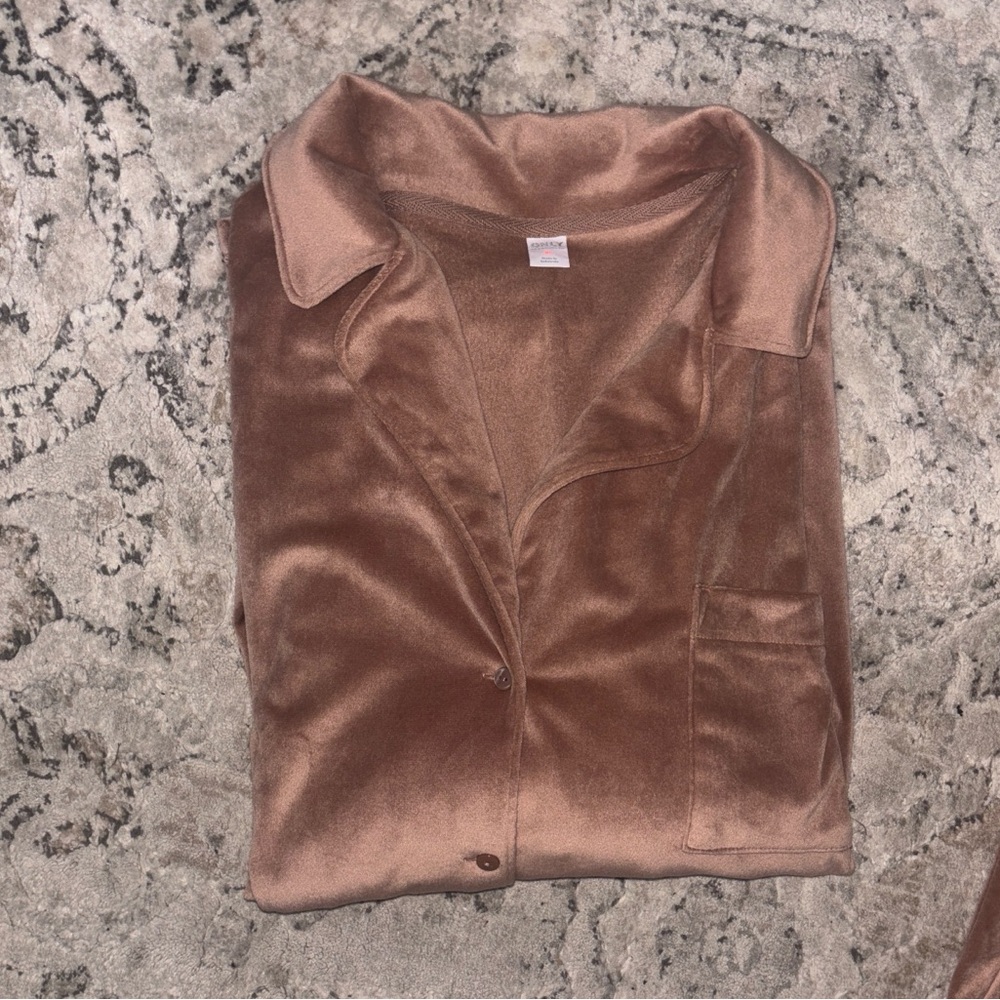 Old Navy - Brown Velvet Lounge Set - Picture 3 of 3